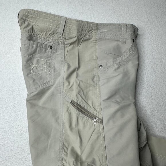 Kuhl Womens Convertibile Zip Off Hiking Pants Size 4 Regular Beige Outdoor Sport - Picture 7 of 16